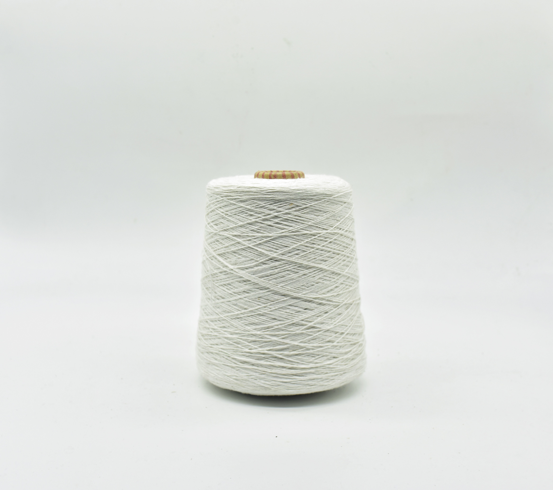 NE 18S/2 optical white recycled cotton polyester yarn for weaving 