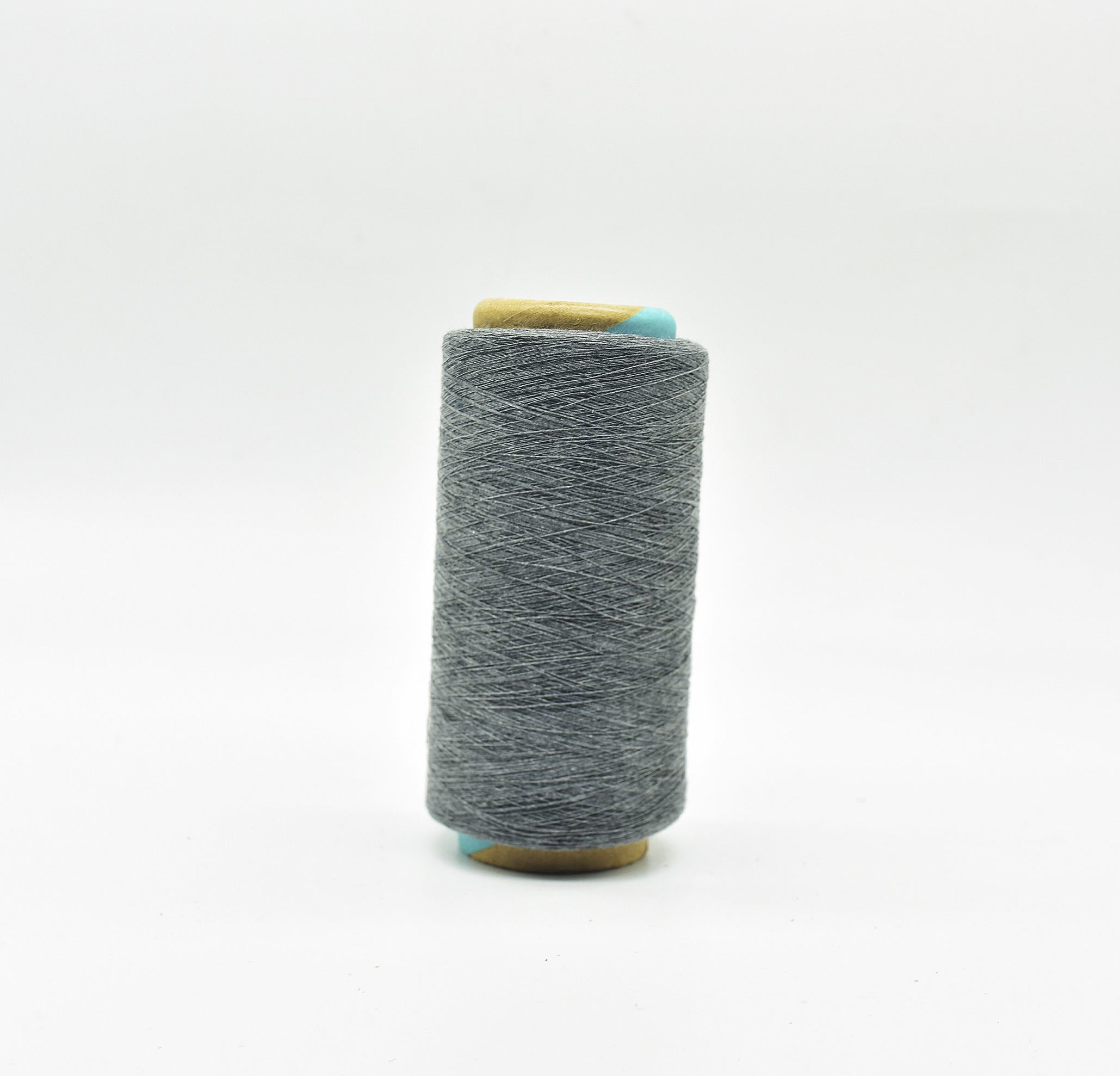 NE 12S melange grey recycled cotton polyester yarn for knitting socks 
